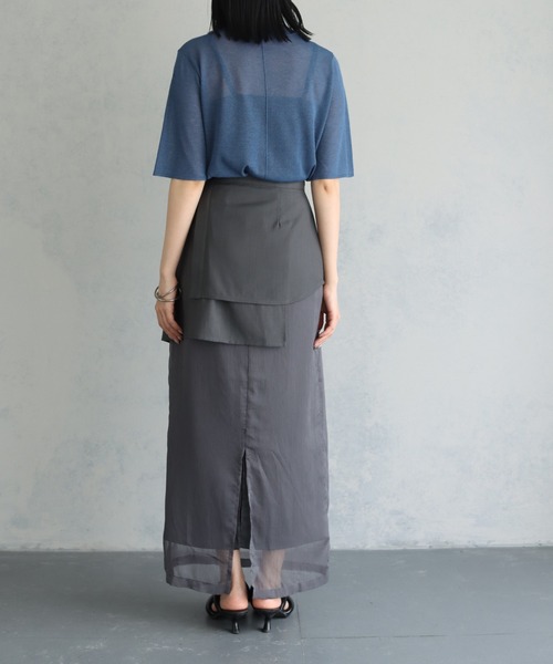 &g'aime（アンジェム）の「【&g’aime】ラメシアーニットプルオーバー（ニット/セーター・レディース・ブルー/グレー/ブラック/ベージュ・FREE）」の8枚目の写真