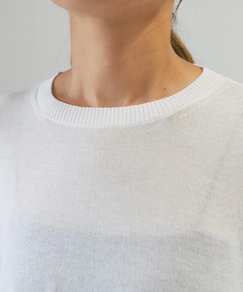 un dix cors（アンディコール）の「《ベーシック・二の腕カバー》バンザイニット（パーカー・レディース・ブラック/オフホワイト・FREE）」の15枚目の写真