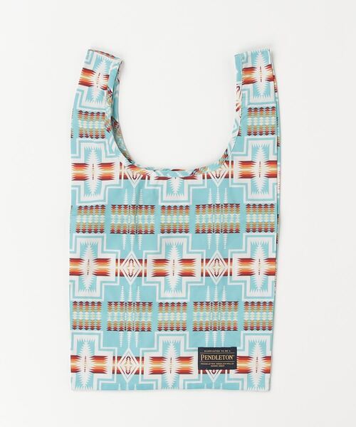 PENDLETON(ペンドルトン)の「ST:PENDLETON / PACKABLE SHOPPER ペンドルトン パッカブルショッパー(エコバッグ/サブバッグ・レディース・ターコイズブルー/ベージュ/オフホワイト・ONE SIZE)」の12枚目の写真