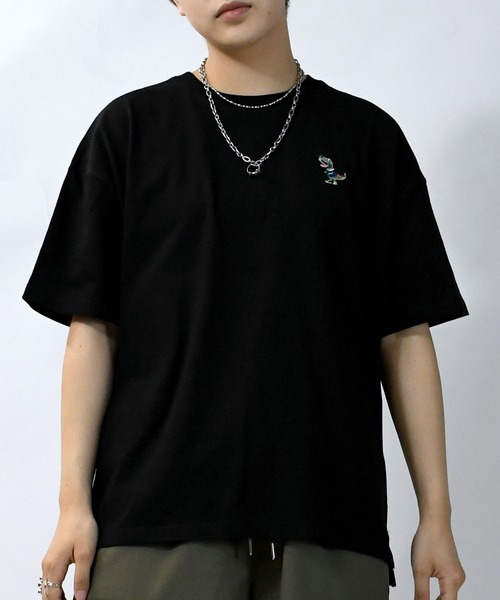 Starting Over(スターティングオーバー)の「dinosaur print T-shirt/オーバーサイズ 恐竜 プリント 半袖Tシャツ(Tシャツ/カットソー・メンズ・ブラック系その他2/グレー系その他/ホワイト系その他2/ブラック系その他/ブラック/ブラック系その他3/ホワイト系その他3/ホワイト系その他/グレー系その他3/グレー系その他2/チャコール/ホワイト・M/XL/L)」の1枚目の写真