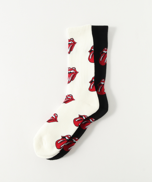 JOURNAL STANDARD relume（ジャーナルスタンダード　レリューム）の「THE ROLLING STONES / ローリングストーンズ  2pack ソックス（ソックス/靴下・メンズ・ホワイト/ホワイト系その他・LARGE）」の4枚目の写真