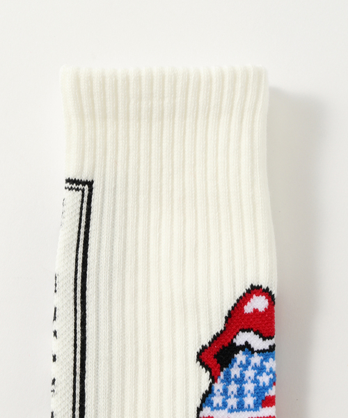 JOURNAL STANDARD relume（ジャーナルスタンダード　レリューム）の「THE ROLLING STONES / ローリングストーンズ  2pack ソックス（ソックス/靴下・メンズ・ホワイト/ホワイト系その他・LARGE）」の6枚目の写真
