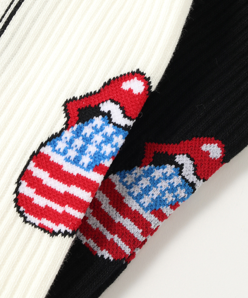 JOURNAL STANDARD relume（ジャーナルスタンダード　レリューム）の「THE ROLLING STONES / ローリングストーンズ  2pack ソックス（ソックス/靴下・メンズ・ホワイト/ホワイト系その他・LARGE）」の14枚目の写真