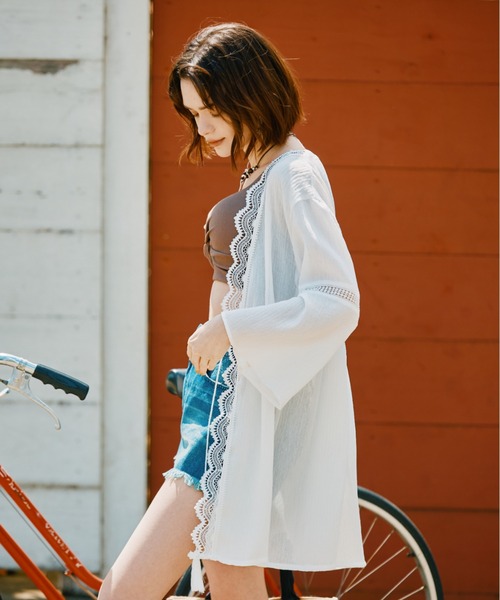 セール】楊柳×レース 羽織り F【San-ai Resort（サンアイ