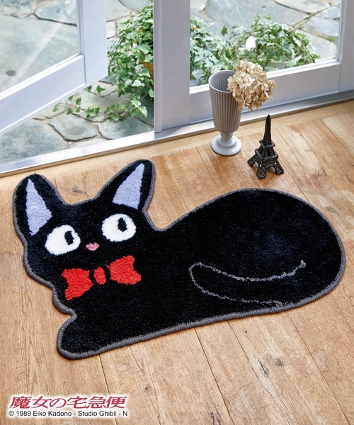 スタジオジブリ（スタジオジブリ）の「となりのととろ/魔女の宅急便　アクセントマット（ラグ/マット・レディース・スミクロ/グレー・FREE）」の2枚目の写真