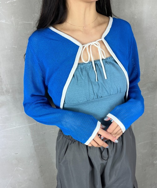 Loco Ocean(ロコオーシャン)の「ギャザー コットンライク ビスチェ キャミソール(キャミソール・レディース・ブルー/パープル/ホワイト/ブラック・FREE)」の16枚目の写真