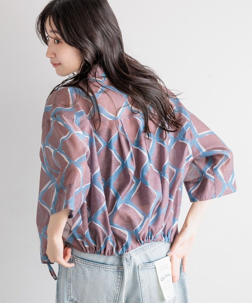 セール】バティックシアーシャツSS 123747（シャツ/ブラウス