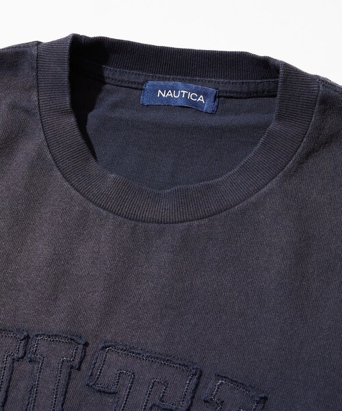NAUTICA（ノーティカ）の「NAUTICA/ノーティカ Garment Dyed Arch Logo S/S Tee/ガーメントダイ アーチロゴ ショートスリーブTシャツ（Tシャツ/カットソー・メンズ・チャコールグレー/パープル/ブラウン/ネイビー・SMALL/MEDIUM/LARGE/X-LARGE）」の7枚目の写真