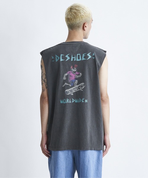 DC SHOES（ディーシーシューズ）の「24 SKATE SKULL SLEEV/DCマッスルタンク（Tシャツ/カットソー・メンズ・ホワイト/ブラック/サンドベージュ/ブラック系その他・MEDIUM/LARGE/X-LARGE）」の2枚目の写真