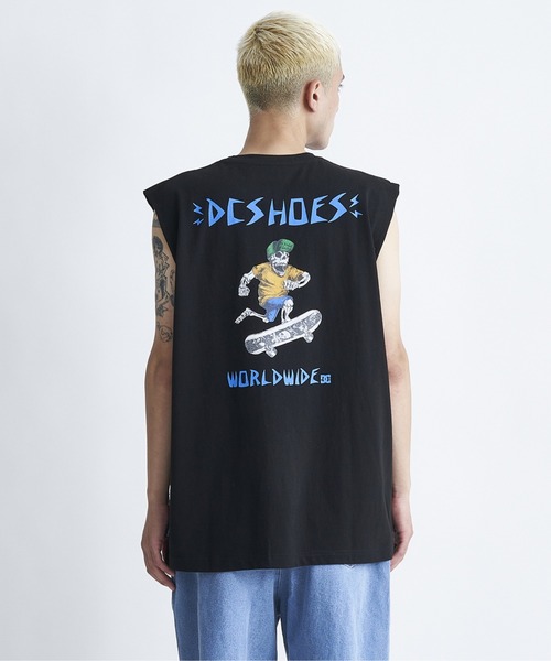 DC SHOES（ディーシーシューズ）の「24 SKATE SKULL SLEEV/DCマッスルタンク（Tシャツ/カットソー・メンズ・ホワイト/ブラック/サンドベージュ/ブラック系その他・MEDIUM/LARGE/X-LARGE）」の3枚目の写真