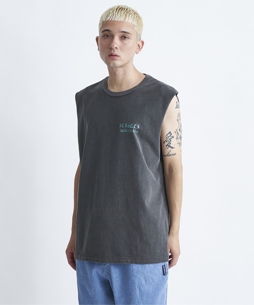 DC SHOES（ディーシーシューズ）の「24 SKATE SKULL SLEEV/DCマッスルタンク（Tシャツ/カットソー・メンズ・ホワイト/ブラック/サンドベージュ/ブラック系その他・MEDIUM/LARGE/X-LARGE）」の9枚目の写真