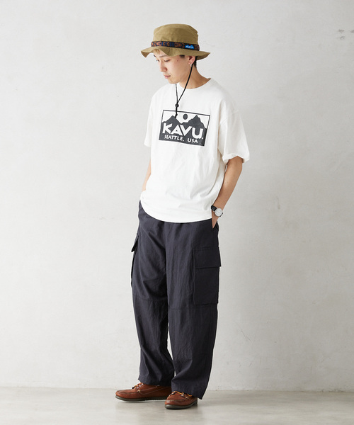KAVU（カブー）の「KAVU / カブー 別注 Chillba Dog T-SH（Tシャツ/カットソー・メンズ・ブラック/ホワイト・MEDIUM/LARGE/X-LARGE）」の3枚目の写真