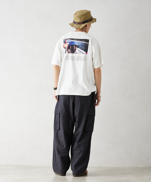 KAVU（カブー）の「KAVU / カブー 別注 Chillba Dog T-SH（Tシャツ/カットソー・メンズ・ブラック/ホワイト・MEDIUM/LARGE/X-LARGE）」の4枚目の写真