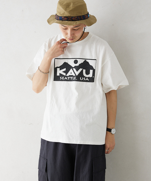 KAVU（カブー）の「KAVU / カブー 別注 Chillba Dog T-SH（Tシャツ/カットソー・メンズ・ブラック/ホワイト・MEDIUM/LARGE/X-LARGE）」の6枚目の写真