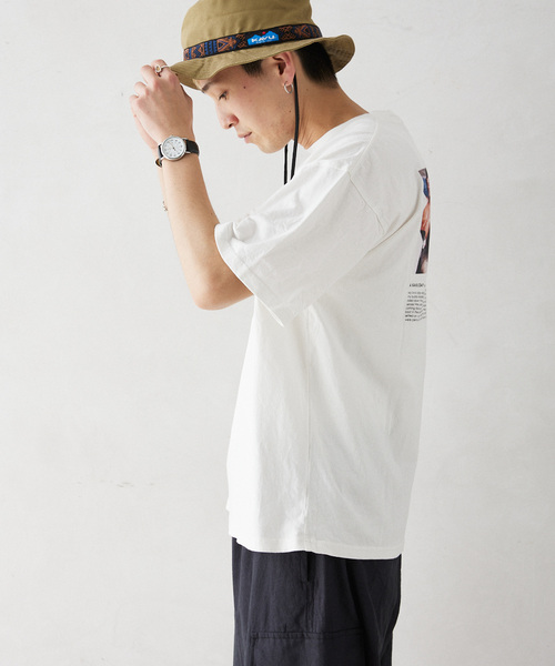 KAVU（カブー）の「KAVU / カブー 別注 Chillba Dog T-SH（Tシャツ/カットソー・メンズ・ブラック/ホワイト・MEDIUM/LARGE/X-LARGE）」の7枚目の写真