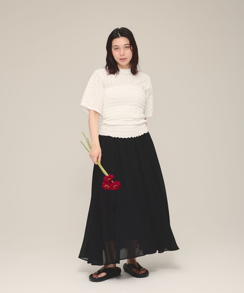 eL（エル）の「【eL】Jacquard Bare/135580（その他トップス・レディース・ブラック/オフホワイト・FREE）」の21枚目の写真