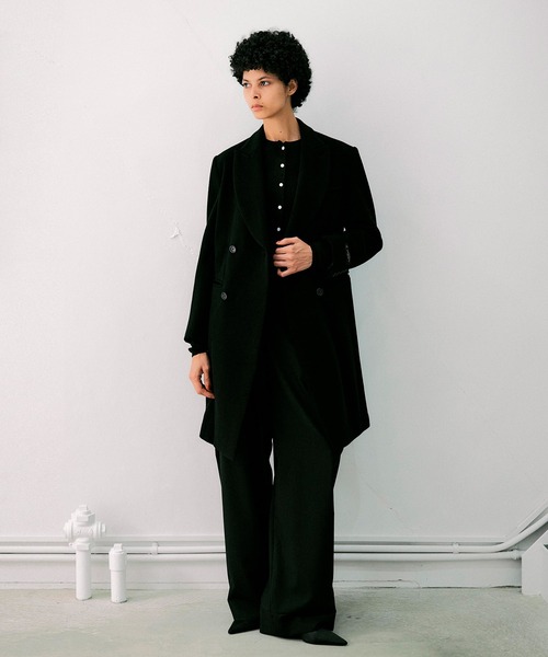 セール】アンゴラ混スーパー100シャルムビーバー チェスターコート