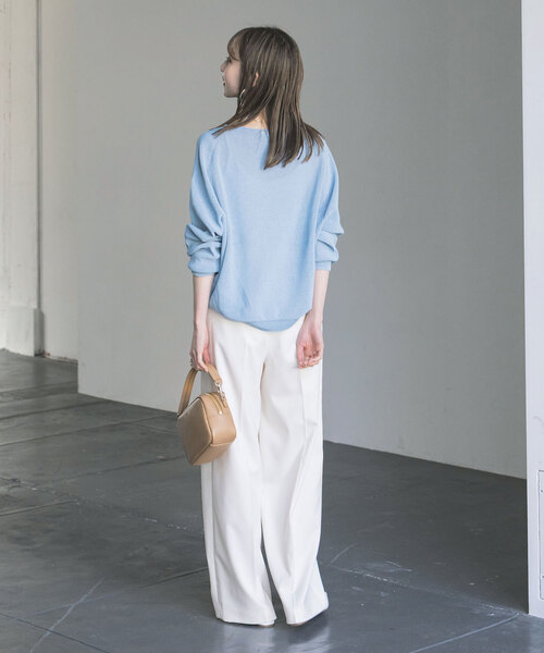 ノーブル　ペーパーヤーン　プルオーバー セール】《追加》ペーパーヤーン裏天竺プルオーバー 3（ニット