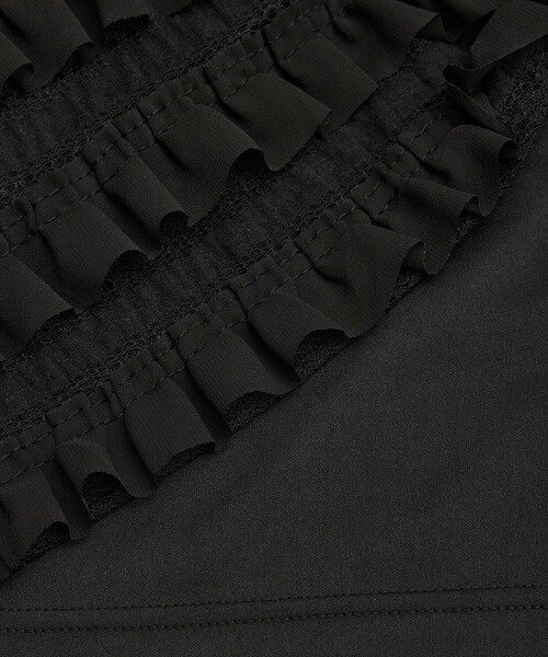 ROPE' PICNIC（ロペピクニック）の「フリルティアードノースリーブワンピース（ワンピース・レディース・キナリ/ブラック・38）」の11枚目の写真