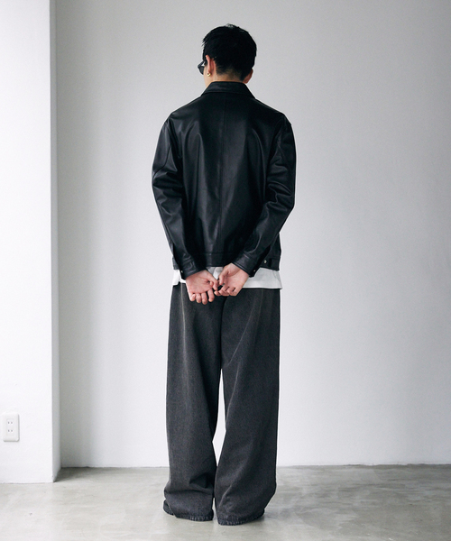 JOURNAL STANDARD シープレザー ステンカラー ブルゾン JOURNAL STANDARD（ジャーナルスタンダード）の「シープレザー