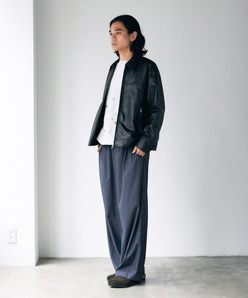 JOURNAL STANDARD(ジャーナルスタンダード)の「シープレザー ステンカラー ブルゾン(ブルゾン・メンズ・ブラック・SMALL/MEDIUM/LARGE)」の15枚目の写真