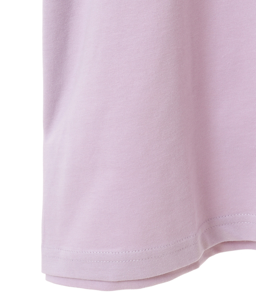 SOFFITTO（ソフィット）の「USAコットン天竺接触冷感転写プリントTシャツ(取り扱い店舗限定)（Tシャツ/カットソー・レディース・グレイッシュベージュ/オフホワイト/ラベンダー/チャコールグレー・FREE）」の8枚目の写真