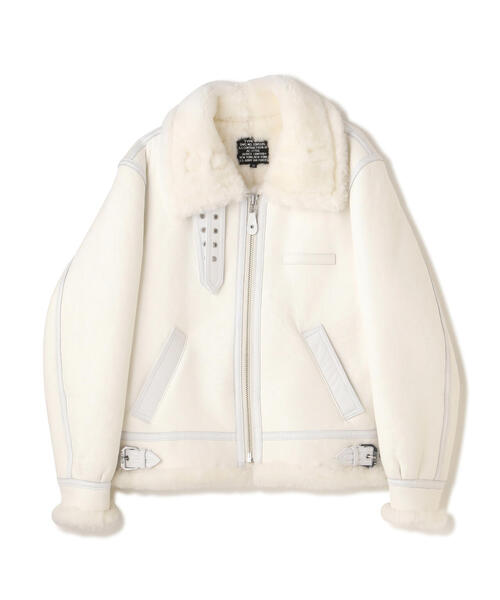 【ゆ様】AVIREX ミリタリージャケット L ホワイト B-3 PLAIN / B-3 プレーン / AVIREX / アヴィレックス（ミリタリー