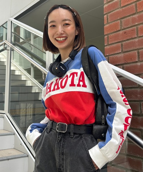 RODEO CROWNS WIDE BOWL(ロデオクラウンズワイドボウル)の「GOOD OLD RACER L/S Tシャツ(Tシャツ/カットソー・レディース・レッド系その他/ブラウン系その他/ホワイト系その他・FREE)」の3枚目の写真