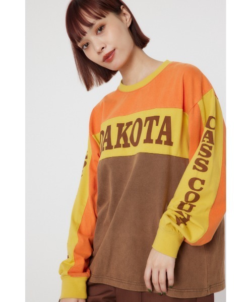 RODEO CROWNS WIDE BOWL(ロデオクラウンズワイドボウル)の「GOOD OLD RACER L/S Tシャツ(Tシャツ/カットソー・レディース・レッド系その他/ブラウン系その他/ホワイト系その他・FREE)」の5枚目の写真