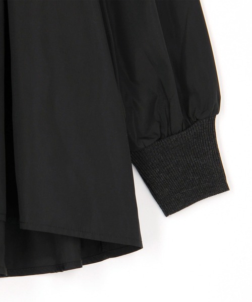 Grand PARK（グランドパーク）の「ニットブラウス ドッキングプルオーバー（シャツ/ブラウス・レディース・ブラック/ホワイト/ピンク/ブラウン・FREE）」の16枚目の写真