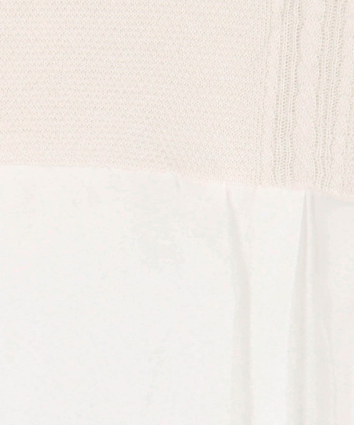 Grand PARK（グランドパーク）の「ニットブラウス ドッキングプルオーバー（シャツ/ブラウス・レディース・ブラック/ホワイト/ピンク/ブラウン・FREE）」の18枚目の写真