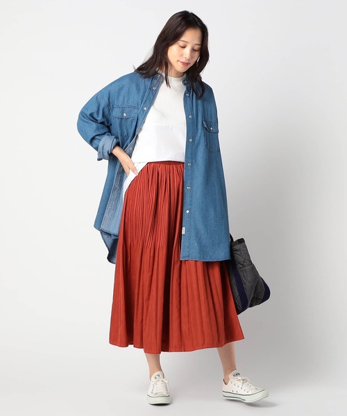 Grand PARK（グランドパーク）の「ニットブラウス ドッキングプルオーバー（シャツ/ブラウス・レディース・ブラック/ホワイト/ピンク/ブラウン・FREE）」の6枚目の写真