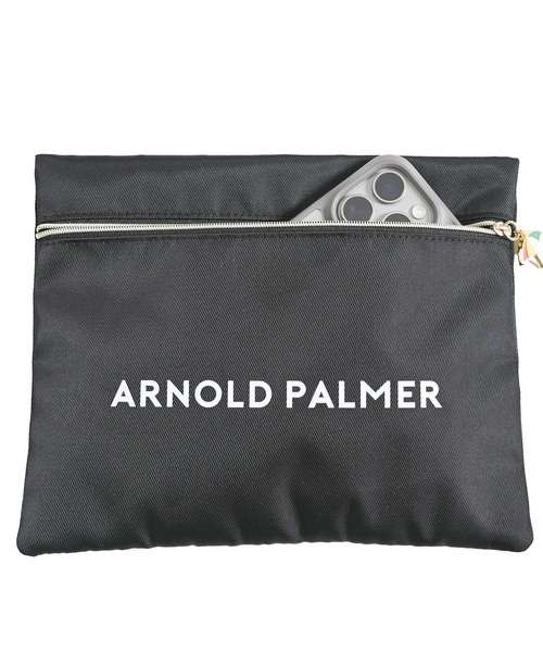 Arnold Palmer(アーノルドパーマー)の「アーノルドパーマー フラットポーチ(ポーチ・レディース・ブラック/ベージュ/ホワイト・F)」の7枚目の写真
