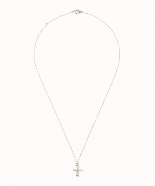 Ray BEAMS（レイビームス）の「クリスタル クロス ネックレス（ネックレス・レディース・シルバー/ゴールド・ONE SIZE）」の3枚目の写真
