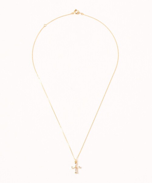 Ray BEAMS（レイビームス）の「クリスタル クロス ネックレス（ネックレス・レディース・シルバー/ゴールド・ONE SIZE）」の6枚目の写真