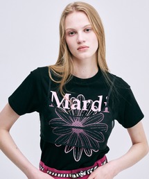 Mardi Mercredi(}fBNfB)SLIM TSHIRT FLOWERMARDI(TVc/Jbg\[)