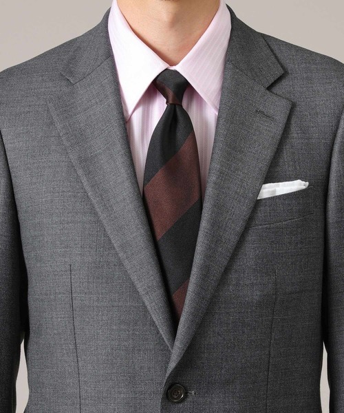 TAKEO KIKUCHI（タケオキクチ）の「◆【Made in JAPAN】マットサテン ストライプ ネクタイ（ネクタイ・メンズ・ターコイズブルー系3/ブラック系2/レンガ・00）」の10枚目の写真