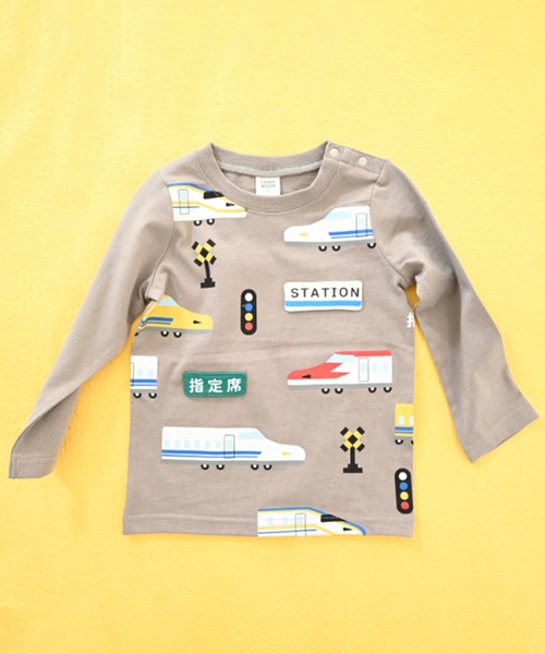 CHEEK ROOM（チークルーム）の「CHEEK ROOM/チークルーム 新幹線ロングＴシャツ（Tシャツ/カットソー・キッズ・ブルー/チャコールグレー/イエロー・90cm/100cm/110cm/120cm/130cm/80ｃｍ）」の13枚目の写真