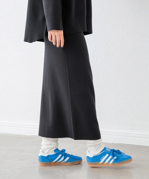 HEREIAM（ヘレイアム）の「【HEREIAM】マシンウォッシャブル可/ファインタッチZIPニットスカート（スカート・レディース・ブラック/グレー・SMALL/MEDIUM）」の15枚目の写真