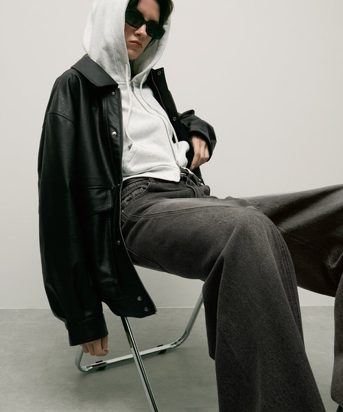 ENDER PRODUCTS（エンダープロダクツ）の「ヴィンテージ加工立体裁断フレアワイドデニム【ENDER PRODUCTS/エンダープロダクツ】（デニムパンツ・メンズ・ブルー/グレー/ブラック・L/M）」の8枚目の写真