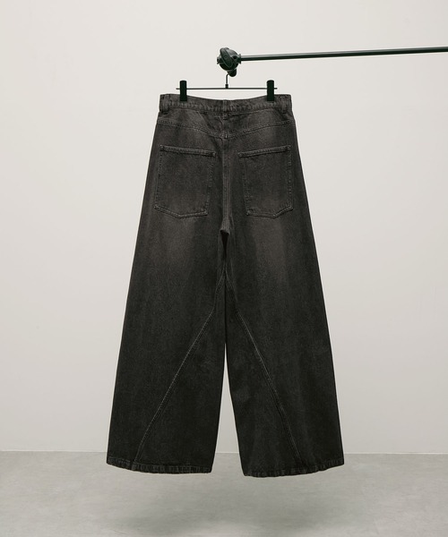 ENDER PRODUCTS（エンダープロダクツ）の「ヴィンテージ加工立体裁断フレアワイドデニム【ENDER PRODUCTS/エンダープロダクツ】（デニムパンツ・メンズ・ブルー/グレー/ブラック・L/M）」の11枚目の写真