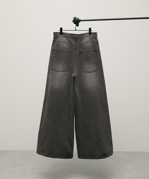 ENDER PRODUCTS（エンダープロダクツ）の「ヴィンテージ加工立体裁断フレアワイドデニム【ENDER PRODUCTS/エンダープロダクツ】（デニムパンツ・メンズ・ブルー/グレー/ブラック・L/M）」の17枚目の写真