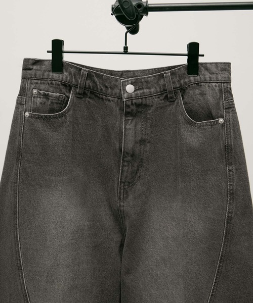 ENDER PRODUCTS（エンダープロダクツ）の「ヴィンテージ加工立体裁断フレアワイドデニム【ENDER PRODUCTS/エンダープロダクツ】（デニムパンツ・メンズ・ブルー/グレー/ブラック・L/M）」の19枚目の写真