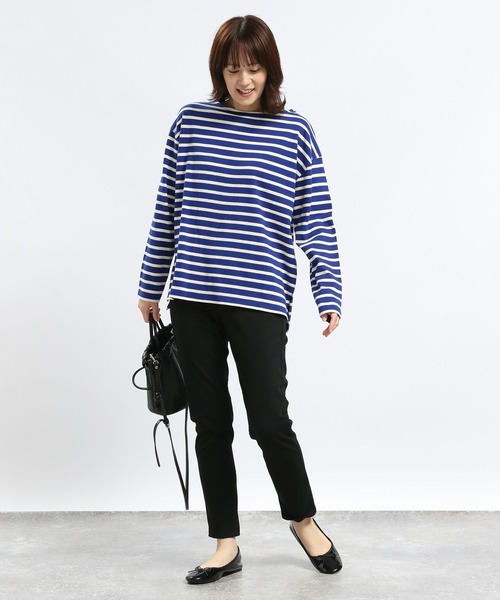 GLOBAL WORK Smile Seed Store(グローバルワーク スマイルシードストア)の「コットンボーダーTシャツ/長袖/118571(Tシャツ/カットソー・レディース・ダークブルー/その他/ブルー系その他5/グレー・LARGE/SMALL/MEDIUM/X-LARGE)」の19枚目の写真