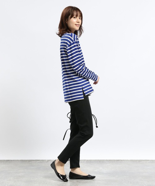 GLOBAL WORK Smile Seed Store(グローバルワーク スマイルシードストア)の「コットンボーダーTシャツ/長袖/118571(Tシャツ/カットソー・レディース・ダークブルー/その他/ブルー系その他5/グレー・LARGE/SMALL/MEDIUM/X-LARGE)」の20枚目の写真