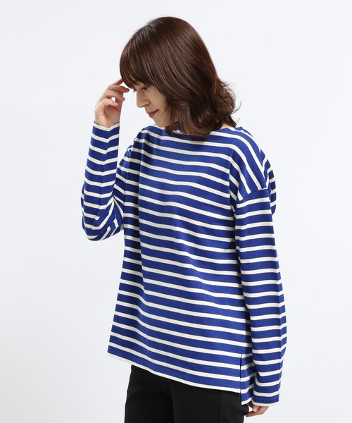 GLOBAL WORK Smile Seed Store(グローバルワーク スマイルシードストア)の「コットンボーダーTシャツ/長袖/118571(Tシャツ/カットソー・レディース・ダークブルー/その他/ブルー系その他5/グレー・LARGE/SMALL/MEDIUM/X-LARGE)」の21枚目の写真