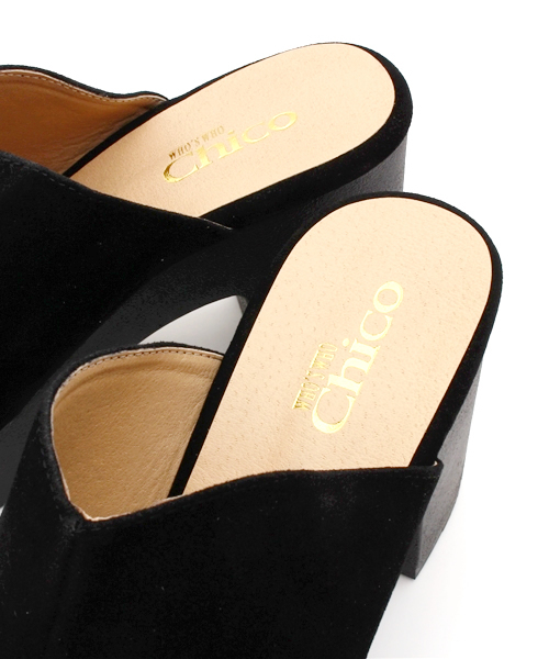 Chico（チコ）の「スエードサボ（サンダル・レディース・グレー/ベージュ/ブラック・LARGE/MEDIUM/SMALL）」の9枚目の写真