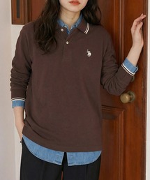 U.S. POLO ASSN.(���[�G�X�|���A�b�X��)�́yU.S. POLO ASSN.�zTwin Tipped POLO shirts longsleeve /�e�B�b�v���C�������O�X���[�u�|���V���c(T�V���c/�J�b�g�\�[)
