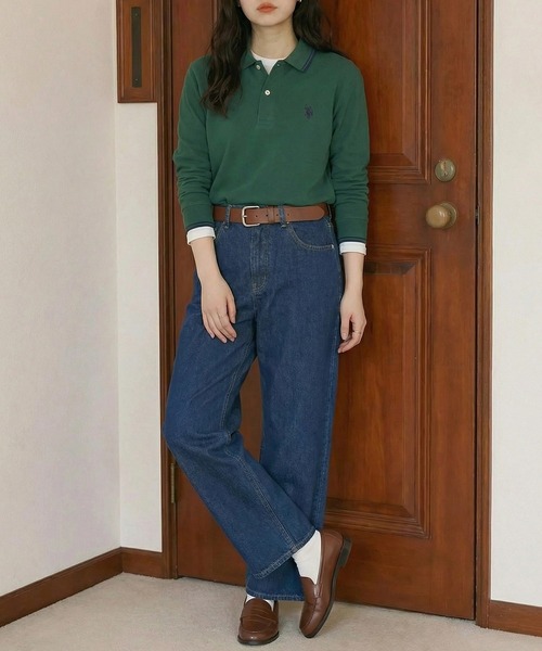 U.S. POLO ASSN.(ユーエスポロアッスン)の「【U.S. POLO ASSN.】Twin Tipped POLO shirts longsleeve /ティップラインロングスリーブポロシャツ(Tシャツ/カットソー・レディース・ブラック/ネイビー/ホワイト/グリーン/レッド/ダークブラウン・S/M/L/XL/XS)」の19枚目の写真