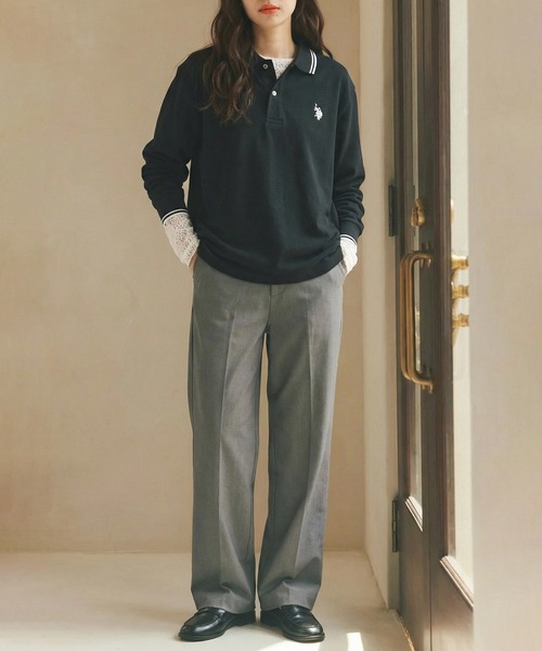 [U.S. POLO ASSN.] Twin Tipped POLO рубашка с длинными рукавами